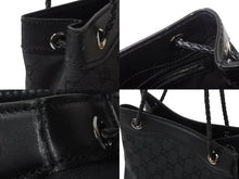 Load image into Gallery viewer, 極美品 GUCCI グッチ ショルダーバッグ ハンドバッグ 109143 GGキャンバス ブラック シルバー金具 中古 4b002857