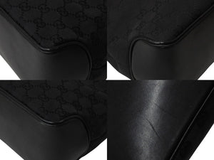極美品 GUCCI グッチ ショルダーバッグ ハンドバッグ 109143 GGキャンバス ブラック シルバー金具 中古 4b002857