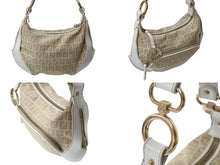 Load image into Gallery viewer, FENDI フェンディ ワンショルダーバッグ ズッキーノ イタリア製 8BR466 キャンバス レザー ベージュ 美品 中古 4b002859