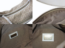 Load image into Gallery viewer, FENDI フェンディ ワンショルダーバッグ ズッキーノ イタリア製 8BR466 キャンバス レザー ベージュ 美品 中古 4b002859