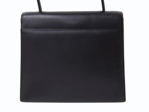 GIVENCHY MAROQUINERIE ジバンシィ マロキネリー フォーマルバッグ トップハンドル ハンドバッグ レザー ブラック 美品 中古 4b002861