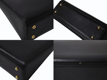 Load image into Gallery viewer, GIVENCHY MAROQUINERIE ジバンシィ マロキネリー フォーマルバッグ トップハンドル ハンドバッグ レザー ブラック 美品 中古 4b002861