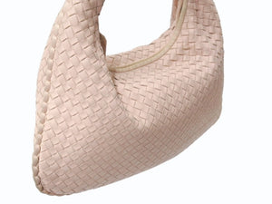BOTTEGAVENETA ボッテガヴェネタ イントレチャート ミディアムヴェネタバッグ ショルダーバッグ ベージュ レザー 良品 中古 4b002862
