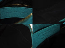 Load image into Gallery viewer, BALENCIAGA バレンシアガ ショルダーバッグ ザシティ ミニ 319722-4605 ブルー ミント レザー 美品 中古 4b002866