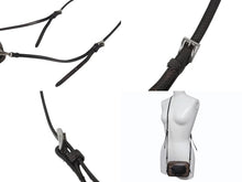 Load image into Gallery viewer, PRADA プラダ ビジュー ロゴ レザー ミニ ショルダーバッグ ブラウン ハトメ ラインストーン スタッズ シルバー金具 美品 中古 4b002867