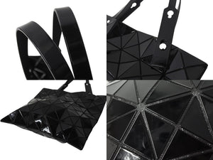 BAO BAO ISSEY MIYAKE バオバオ イッセイミヤケ LUCENT ルーセント トートバッグ BB93-AG053 ブラック 美品 中古 4b002870