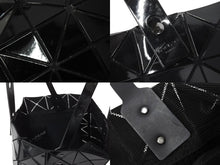 Load image into Gallery viewer, BAO BAO ISSEY MIYAKE バオバオ イッセイミヤケ LUCENT ルーセント トートバッグ BB93-AG053 ブラック 美品 中古 4b002870