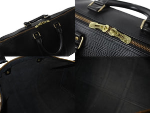 LOUIS VUITTON ルイヴィトン キーポル45 ボストンバッグ M42972 エピレザー ブラック ゴールド金具 美品 中古 4b002871