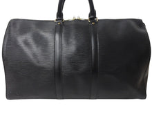 Load image into Gallery viewer, LOUIS VUITTON ルイヴィトン キーポル45 ボストンバッグ M42972 エピレザー ブラック ゴールド金具 美品 中古 4b002871
