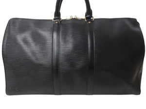 LOUIS VUITTON ルイヴィトン キーポル45 ボストンバッグ M42972 エピレザー ブラック ゴールド金具 美品 中古 4b002871