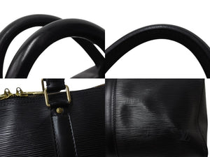 LOUIS VUITTON ルイヴィトン キーポル45 ボストンバッグ M42972 エピレザー ブラック ゴールド金具 美品 中古 4b002871