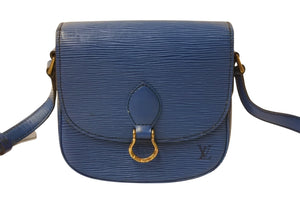 LOUIS VUITTON ルイヴィトン エピ ミニサンクルー ショルダーバッグ M52215 トレドブルー ゴールド金具 良品 中古 4b002876