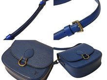 Load image into Gallery viewer, LOUIS VUITTON ルイヴィトン エピ ミニサンクルー ショルダーバッグ M52215 トレドブルー ゴールド金具 良品 中古 4b002876