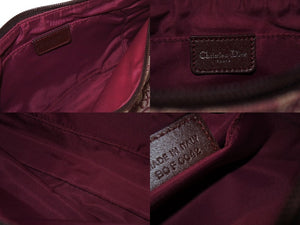 ChristianDior クリスチャンディオール サドルポーチ ワンショルダーバッグ BOF0042 トロッター柄 ガリアーノ期 美品 中古 4b002877