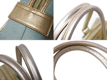 Load image into Gallery viewer, GUCCI グッチ ハンドバッグ ブルー GGスプリームキャンバス GG柄 レザー 000-0852 ゴールド金具 美品 中古 4b002878