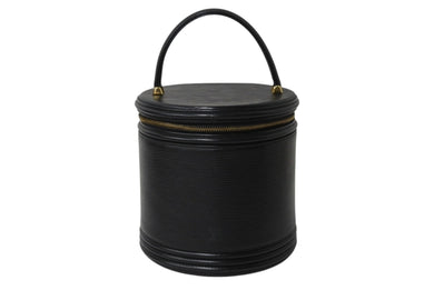 LOUIS VUITTON ルイヴィトン カンヌエピノワール ハンドバッグ M48032 エピレザー ブラック ゴールド金具 美品 中古 4b002887
