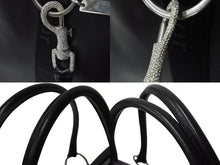 Load image into Gallery viewer, Christian Dior クリスチャンディオール ハンドバッグ 01-MA-0093 トロッター柄 レザー ラインストーン ブラック ガリアーノ期 美品 中古 4b002888