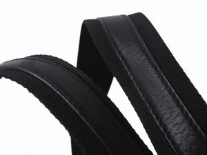 YVES SAINT LAURENT イヴサンローラン カハラ トートバッグ キャンバス レザー ブラック シルバー金具 美品 中古 4b002889