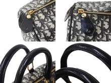 Load image into Gallery viewer, Christian Dior クリスチャンディオール ハンドバッグ BO C 0071 トロッター柄 スピーディ35型 ブラック ガリアーノ期 美品 中古 4b002890