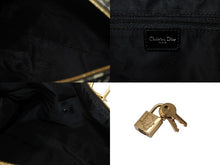 Load image into Gallery viewer, Christian Dior クリスチャンディオール ハンドバッグ BO C 0071 トロッター柄 スピーディ35型 ブラック ガリアーノ期 美品 中古 4b002890