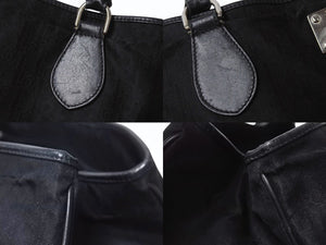 Christian Dior クリスチャンディオール ハンドバッグ 07-BO-1026 トロッター柄 ナイロンキャンバス レザー ガリアーノ期 美品 中古 4b002891