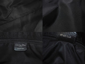 Christian Dior クリスチャンディオール ハンドバッグ 07-BO-1026 トロッター柄 ナイロンキャンバス レザー ガリアーノ期 美品 中古 4b002891