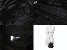 Load image into Gallery viewer, 極美品 PRADA プラダ リナイロンミニチェーンショルダーバッグ リュック型 BZ0029 ナイロン レザー ブラック 中古 4b002892