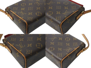 LOUIS VUITTON ルイヴィトン ハンドバッグ レシタル モノグラムキャンバス M51900 ゴールド金具 ブラウン 美品 中古 4b002895