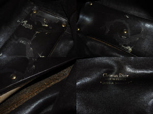 CHRISTIAN DIOR クリスチャンディオール トロッター ボストンバッグ ハンドバッグ 27cm ブラウン ベージュ ゴールド金具 美品 中古 4b002901