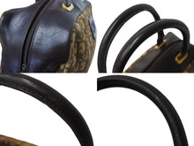 Load image into Gallery viewer, CHRISTIAN DIOR クリスチャンディオール トロッター ボストンバッグ ハンドバッグ 27cm ブラウン ベージュ ゴールド金具 美品 中古 4b002901