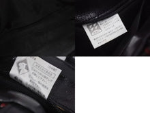 Load image into Gallery viewer, Givenchy ジバンシー 編みこみ ロゴ ハンドバッグ ゴートレザー プラスチック シルバー金具 手持ち 鞄 ブラック レッド 美品 中古 4b002902