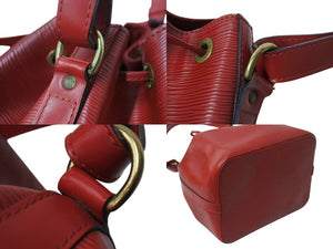 LOUIS VUITTON ルイヴィトン エピ ノエ 巾着ショルダーバッグ M44007 カスティリアンレッド レザー ゴールド金具 美品 中古 4b002903