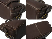 Load image into Gallery viewer, 極美品 CELINE セリーヌ ブギーバッグ ハンドバッグ ブラゾンロゴ CE00/35 レザー ブラウン ゴールド金具 中古 4b002904