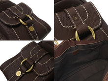 Load image into Gallery viewer, 極美品 CELINE セリーヌ ブギーバッグ ハンドバッグ ブラゾンロゴ CE00/35 レザー ブラウン ゴールド金具 中古 4b002904