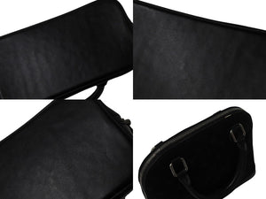 LOUIS VUITTON ルイヴィトン モノグラムサテン リトル アルマ ミニハンドバッグ M92146 ブラック シルバー金具 美品 中古 4b002906