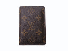 Load image into Gallery viewer, LOUIS VUITTON ルイヴィトン モノグラム オーガナイザードゥポッシュ 二つ折りカードケース M61732 ブラウン 美品 中古 4b002914