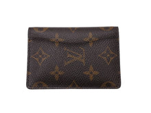 Load image into Gallery viewer, LOUIS VUITTON ルイヴィトン モノグラム オーガナイザードゥポッシュ 二つ折りカードケース M61732 ブラウン 美品 中古 4b002914