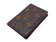 Load image into Gallery viewer, LOUIS VUITTON ルイヴィトン モノグラム オーガナイザードゥポッシュ 二つ折りカードケース M61732 ブラウン 美品 中古 4b002914