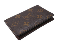 Load image into Gallery viewer, LOUIS VUITTON ルイヴィトン モノグラム オーガナイザードゥポッシュ 二つ折りカードケース M61732 ブラウン 美品 中古 4b002914