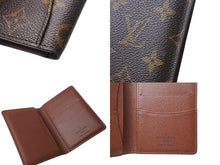 Load image into Gallery viewer, LOUIS VUITTON ルイヴィトン モノグラム オーガナイザードゥポッシュ 二つ折りカードケース M61732 ブラウン 美品 中古 4b002914