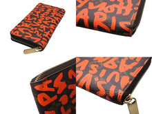 Load image into Gallery viewer, LOUIS VUITTON ルイヴィトン モノグラムグラフィティ ジッピーウォレット 長財布 スティーブン スプラウス M93711 オランジュ 美品 中古 4b002919