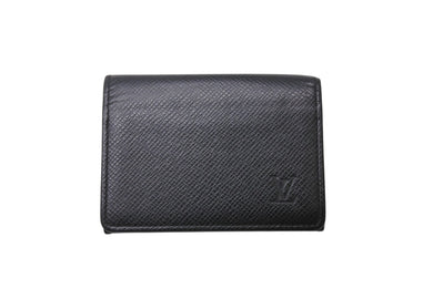 LOUIS VUITTON ルイヴィトン タイガ アンヴェロット カルト ドゥ ヴィジット M30922 カードケース 名刺入れ ブラック 美品 中古 4b002920