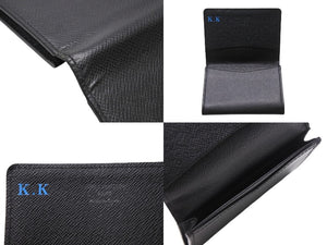 LOUIS VUITTON ルイヴィトン タイガ アンヴェロット カルト ドゥ ヴィジット M30922 カードケース 名刺入れ ブラック 美品 中古 4b002920