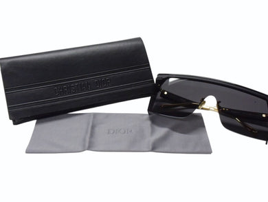 Christian Dior クリスチャンディオール DiorClub M1U サングラス 11A0 サイズ00◻︎0 130 ブラック ゴールド プラスチック 美品 中古 4b002932