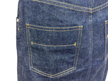 Load image into Gallery viewer, 新品同様 HERMES エルメス 20SS コットン デニムスカート セリエボタン 06-7308 ネイビー サイズ34 中古 4b002936