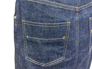 新品同様 HERMES エルメス 20SS コットン デニムスカート セリエボタン 06-7308 ネイビー サイズ34 中古 4b002936