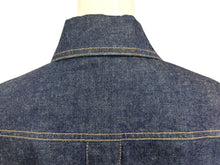 Load image into Gallery viewer, 新品同様 HERMES エルメス 20SS コットン デニムジャケット セリエボタン 06-7201 ネイビー サイズ34 中古 4b002937