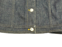 Load image into Gallery viewer, 新品同様 HERMES エルメス 20SS コットン デニムジャケット セリエボタン 06-7201 ネイビー サイズ34 中古 4b002937