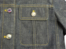 Load image into Gallery viewer, 新品同様 HERMES エルメス 20SS コットン デニムジャケット セリエボタン 06-7201 ネイビー サイズ34 中古 4b002937