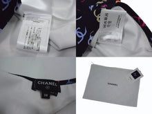 Load image into Gallery viewer, 新品未使用 CHANEL シャネル 24SS ココマーク キャミソール ブラック マルチカラー ラインストーン 38 P76775V69112 シルバー金具 中古 4b002940